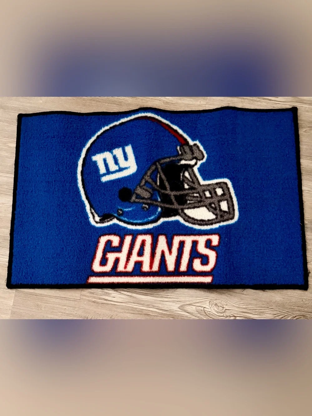 NY Giants Official Blue Team Logo Door Mat